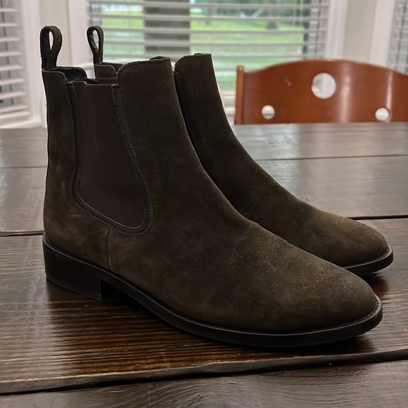 Thursday Boot Co • Dark Brown Suede Duchess Bootie - Picture 1 of 6